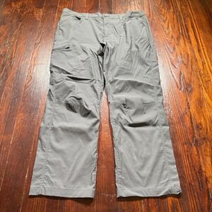 Eddie Bauer Pants Men 38x30 Gray Travex Cargo Stretch Lightweight Hiking Outdoor